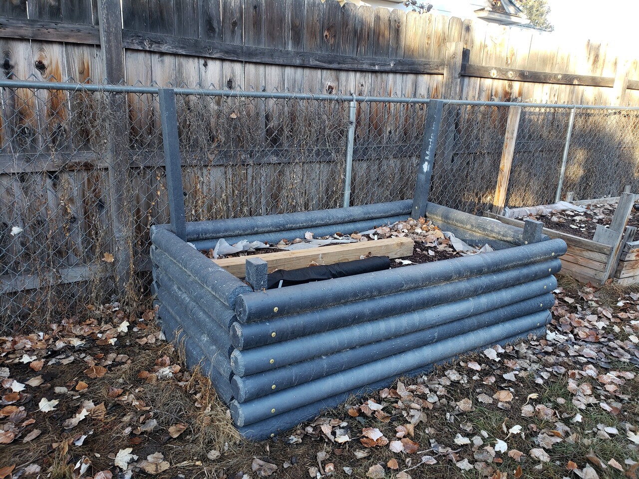 raised Garden bed fully built on a backyard 2