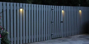 Installing fence lighting