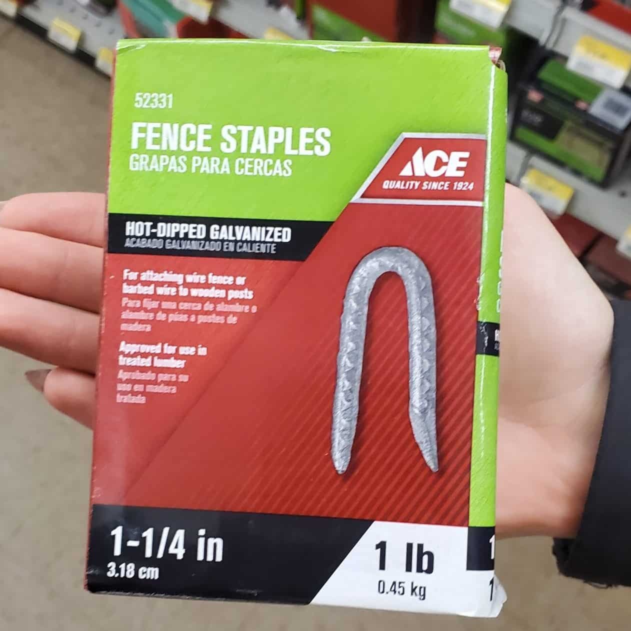 Galvanized Steel Fence Staples